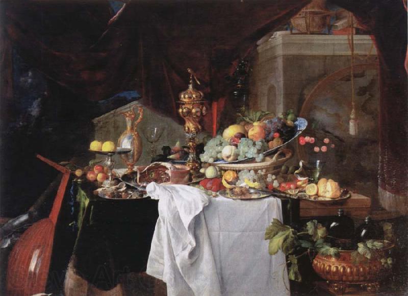 Jan Davidz de Heem Table with desserts France oil painting art